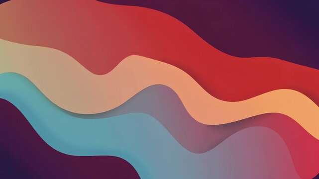 Soft Gradient Shapes Flowing Through Abstract Motion Design