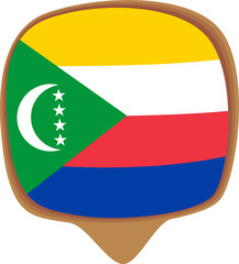 Fototapeta premium comoros flag 