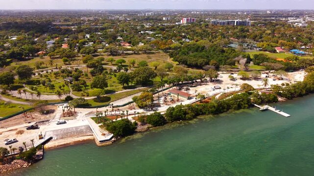 Morningside Park Waterfront Improvements. Aerial drone footage 2026