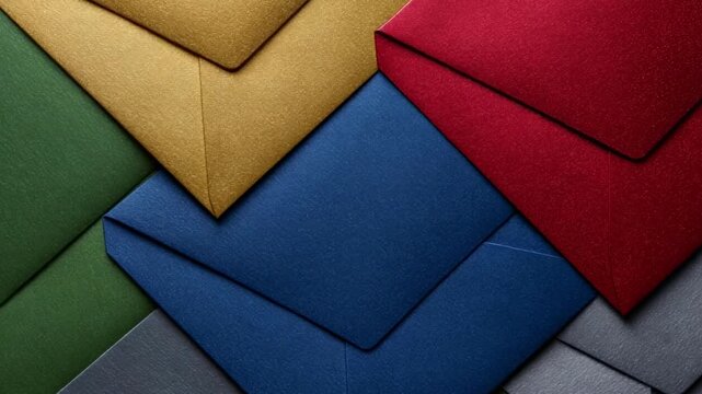 Medium shot of a closeup on customized loyalty mailers showcasing different levels of rewards and exclusive offers