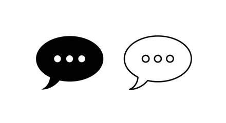 Fototapeta premium Speech bubbles for dialogue and conversation illustration Vector