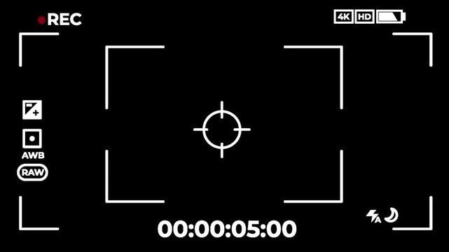 vector camera info illustration of a black and white background