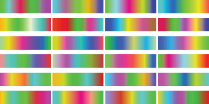 Vector collection gradients, chrome gradient set,set colour gradients metallic gradients set, Gradients vibrant color big set swatches background Free Vector.2.eps8