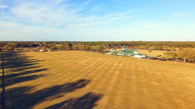 Aerial video The Villages Polo Club 4k