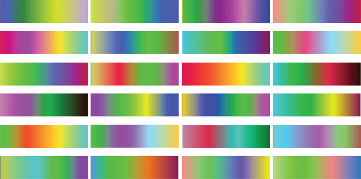 Vector collection gradients, chrome gradient set,set colour gradients metallic gradients set, Gradients vibrant color big set swatches background Free Vector.2.eps8