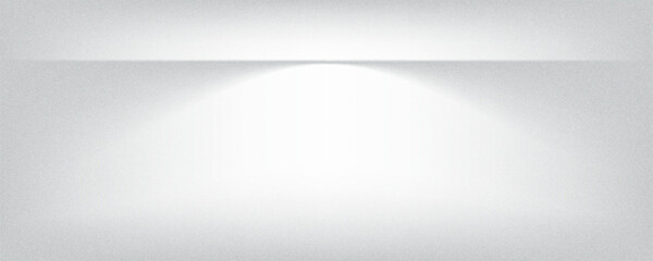 White grey studio room. Limbo light background. Abstract 3d gradient backdrop for product presentation. Minimal wall scene spotlight. Showcase, promotion display.