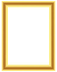Luxury golden empty picture frame isolated decorative border with dark center suitable for artwork presentation gallery mockup poster certificate layout elegant ornamental frame design element