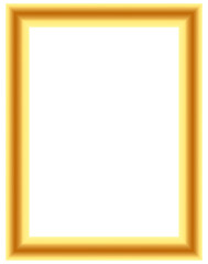 Luxury golden empty picture frame isolated decorative border with dark center suitable for artwork presentation gallery mockup poster certificate layout elegant ornamental frame design element