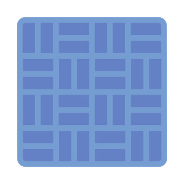 metamaterial flat icon. engineered lattice. wave control. advanced physics