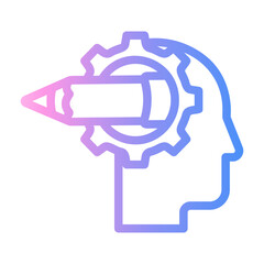 pencil Line Gradient Icon