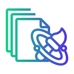 art Line Gradient Icon