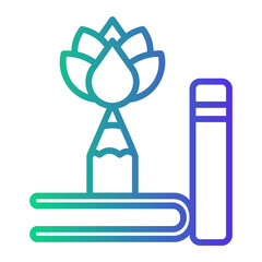art Line Gradient Icon