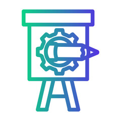 canvas Line Gradient Icon