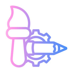 brush Line Gradient Icon
