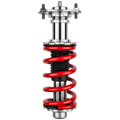 Automotive shock absorber isolated on transparent background