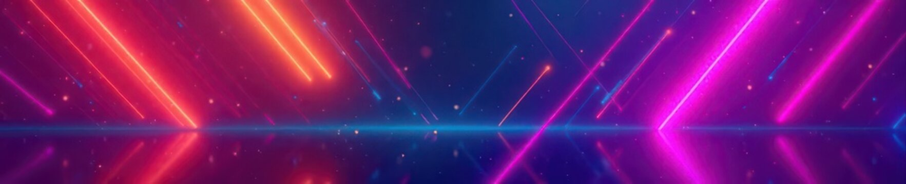 Vibrant neon geometric shapes, ultraviolet gradient , colors, memphis, rave