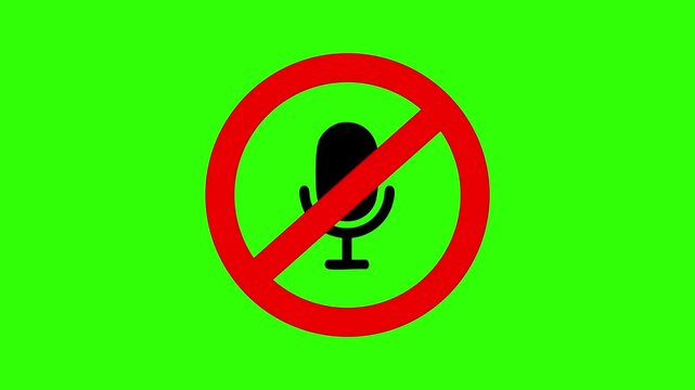 Microphone muted no sound mute symbol