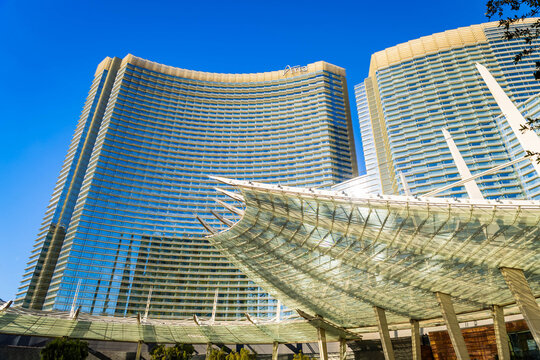 Aria Resort Casino Sunny Day Las Vegas