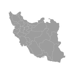 Fototapeta premium Iran map on white background. vector illustration