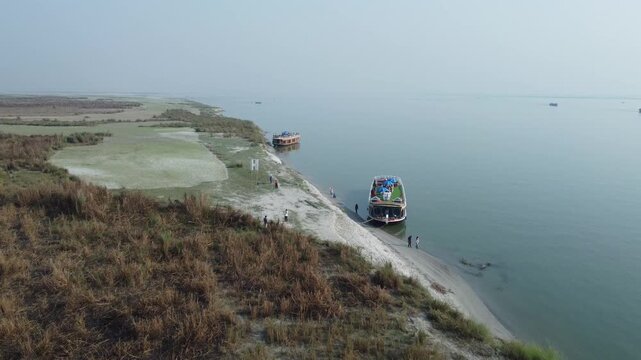 Scenic View of Padma River in Bangladesh