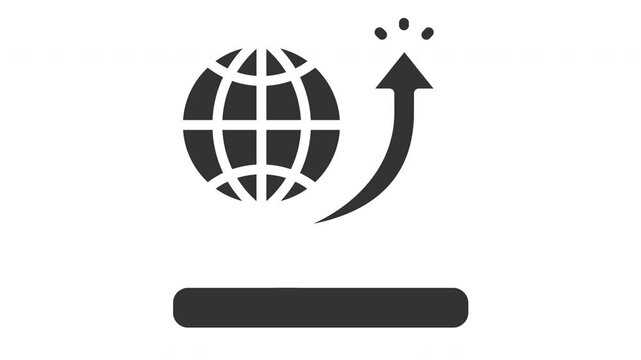Animated web analytics icon