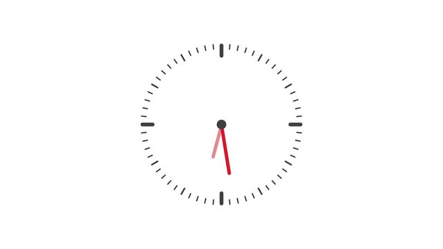 Analog wall clock spinning animation through the hours. Line analog clock icon animation. Twelve hours clock run, moving time arrows,
Clock spinning, watch animation on white background.