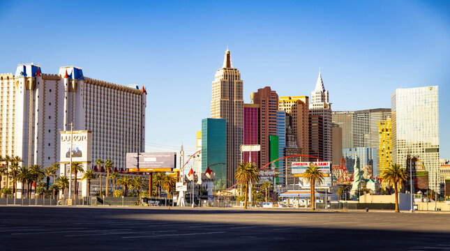 New York New York Skyline at MGM Resort and Casino in Las Vegas Nevada