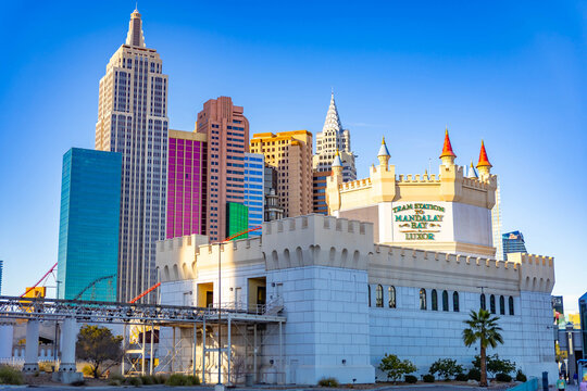 New York New York Skyline at MGM Resort and Casino in Las Vegas Nevada