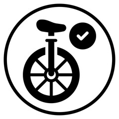 Fototapeta premium check glyph icon