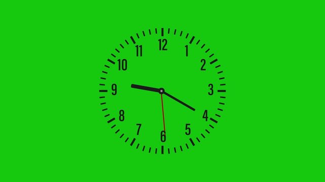 Simple Clock Animation green screen, Clock Timelapse Green screen Alpha Loop. Simply animated clock counting up to 24 hours with green screen.
4K High Quality Green Screen Video.