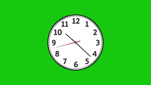 Simple Clock Animation green screen, Clock Timelapse Green screen Alpha Loop. Simply animated clock counting up to 24 hours with green screen.
4K High Quality Green Screen Video.