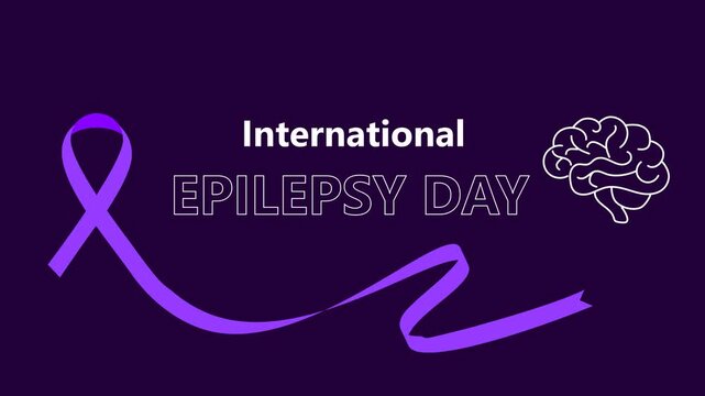 International epilepsy day motion video. Epilepsy awareness month animation video, suit for celebrate of epilepsy day