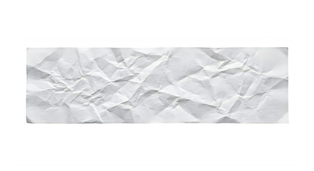 Naklejka premium Crumpled white paper texture background