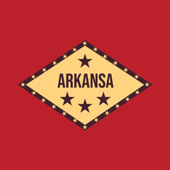 Obraz premium Arkansas Special Vintage Wood Color Design Perfect for Print, Apparel, Sticker, etc