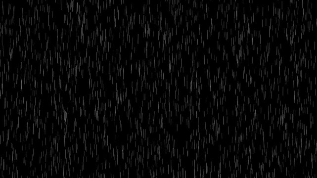 rain raining motion overlay footage, Green Screen Rain Falling On Black Background, Loop Animation Heavy Rain Droop Fall 