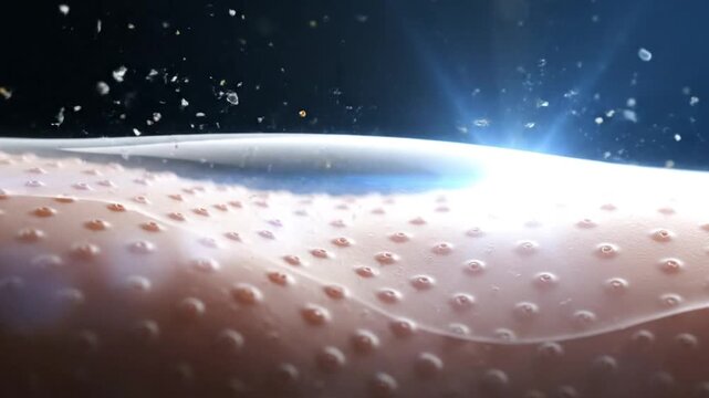Skin Barrier Protection Against Pollution, Lipid Shield Macro Animation