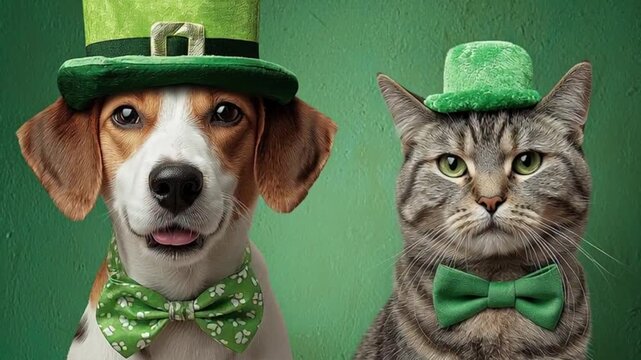 St Patrick's Day Dog and Cat Festive Pets