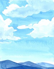 Blue sky with clouds