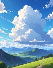 Blue sky with clouds