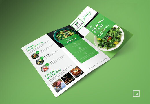 Healthy Food Trifold Layout