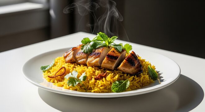 grilled chicken breast briyani