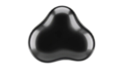 Smooth Black Amorphous Shape