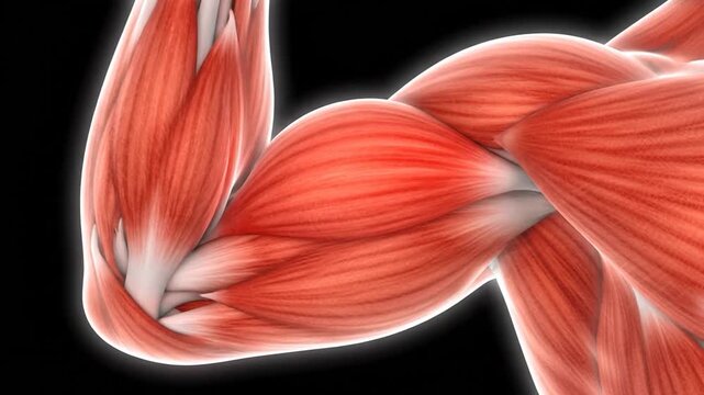 Anatomy of human muscle structure 1.
