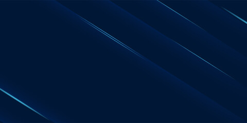 Obraz premium Dark blue background with abstract glowing lines graphic elements. Modern simple texture design. Futuristic technology concept. Suit for poster, cover, banner, brochure, flyer. Vector illustration