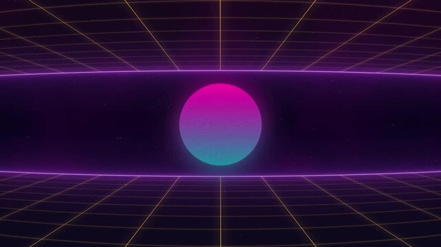 4K Animated Retro Wave Background Video | Vibrant Synthwave Motion Graphics 4K | Dynamic 80s Retro Wave Animated Backdrop | Futuristic Neon Grid and Waves Animation 4K | Colorful Retro Futuristic
