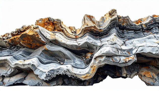 Geological Formation of Agate Rock.