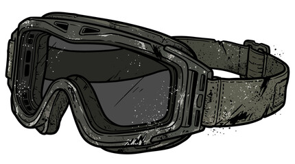 Tactical Goggles with Camouflage Strap