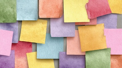 Enhancing internal communication with collaborative message cards team environment watercolor style stock image professional setting