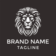 Minimalist Lion Logo for sale.