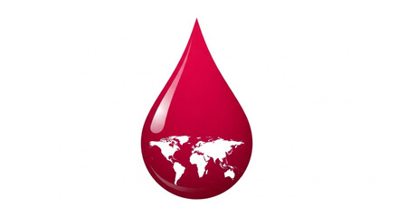 Obraz premium World Hemophilia Day global health, unity, and the critical importance of worldwide blood donation efforts to save lives across continents through medical solidarity